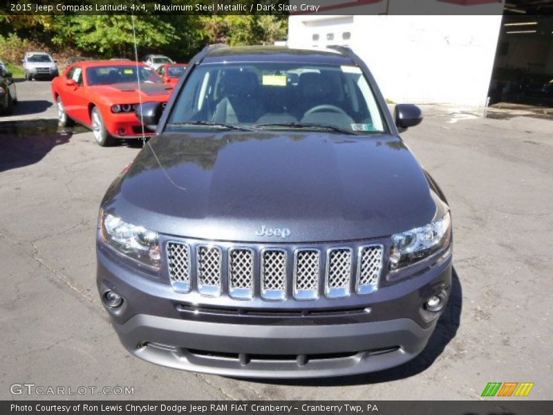 Maximum Steel Metallic / Dark Slate Gray 2015 Jeep Compass Latitude 4x4