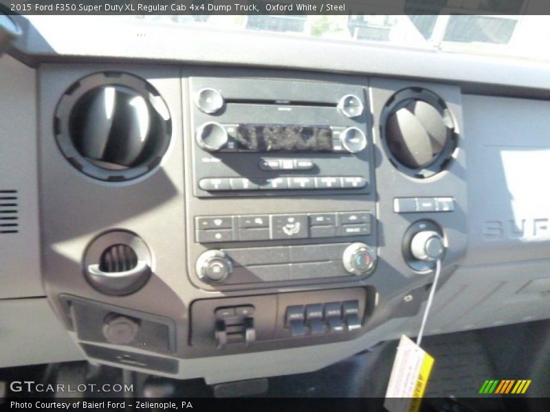 Oxford White / Steel 2015 Ford F350 Super Duty XL Regular Cab 4x4 Dump Truck