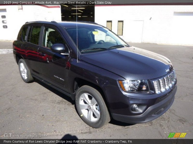 Maximum Steel Metallic / Dark Slate Gray 2015 Jeep Compass Latitude 4x4
