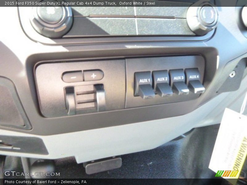 Oxford White / Steel 2015 Ford F350 Super Duty XL Regular Cab 4x4 Dump Truck