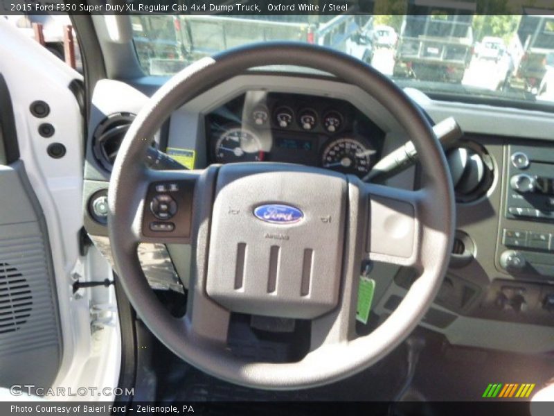 Oxford White / Steel 2015 Ford F350 Super Duty XL Regular Cab 4x4 Dump Truck