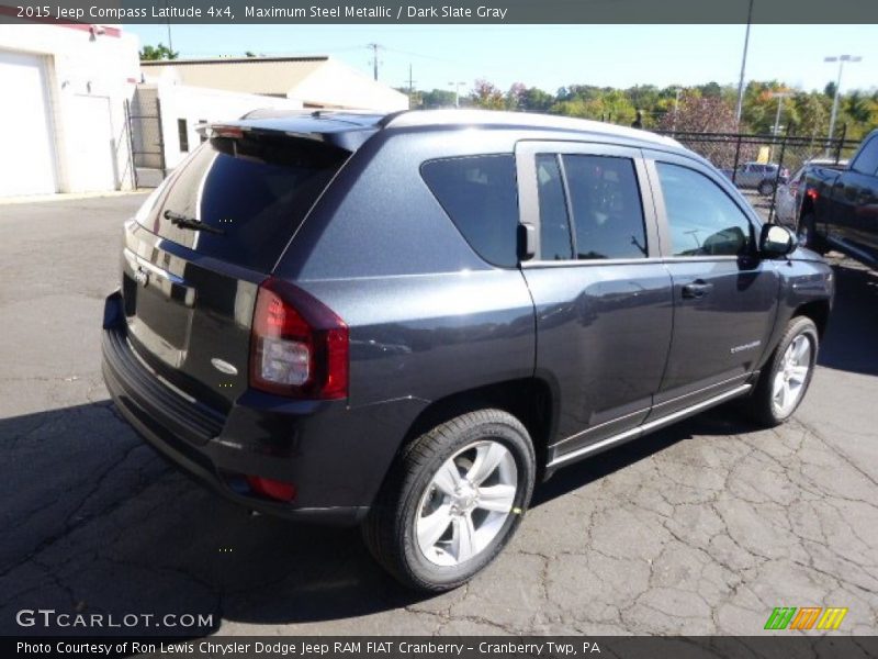 Maximum Steel Metallic / Dark Slate Gray 2015 Jeep Compass Latitude 4x4
