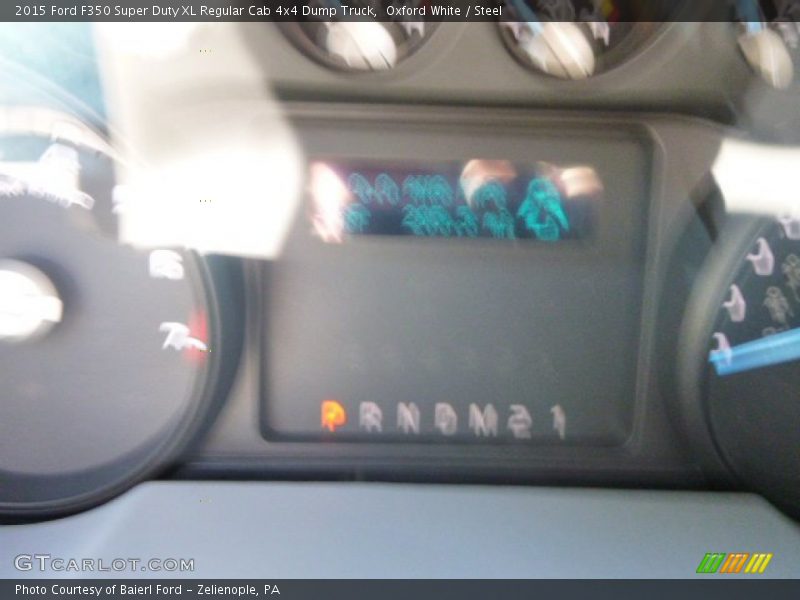 Oxford White / Steel 2015 Ford F350 Super Duty XL Regular Cab 4x4 Dump Truck