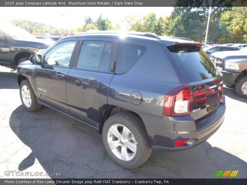 Maximum Steel Metallic / Dark Slate Gray 2015 Jeep Compass Latitude 4x4
