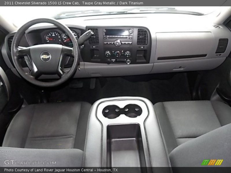 Taupe Gray Metallic / Dark Titanium 2011 Chevrolet Silverado 1500 LS Crew Cab