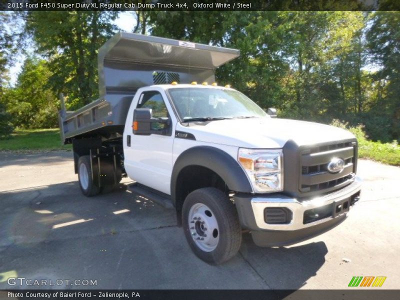 Front 3/4 View of 2015 F450 Super Duty XL Regular Cab Dump Truck 4x4