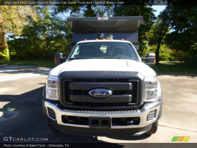Oxford White / Steel 2015 Ford F450 Super Duty XL Regular Cab Dump Truck 4x4