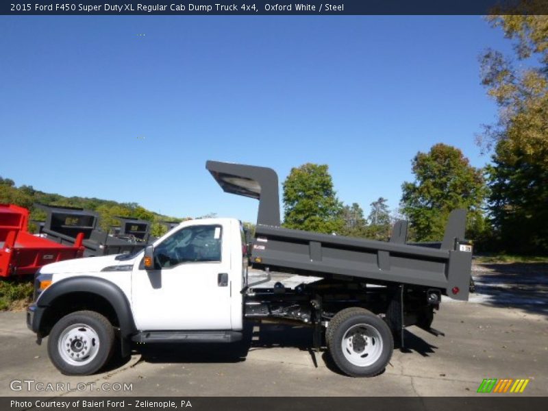  2015 F450 Super Duty XL Regular Cab Dump Truck 4x4 Oxford White