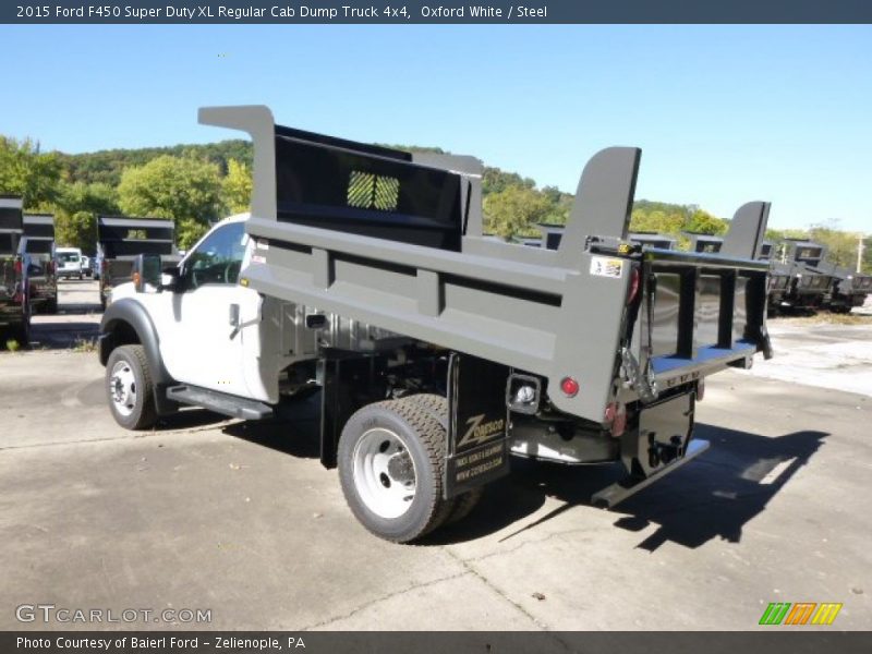 Oxford White / Steel 2015 Ford F450 Super Duty XL Regular Cab Dump Truck 4x4