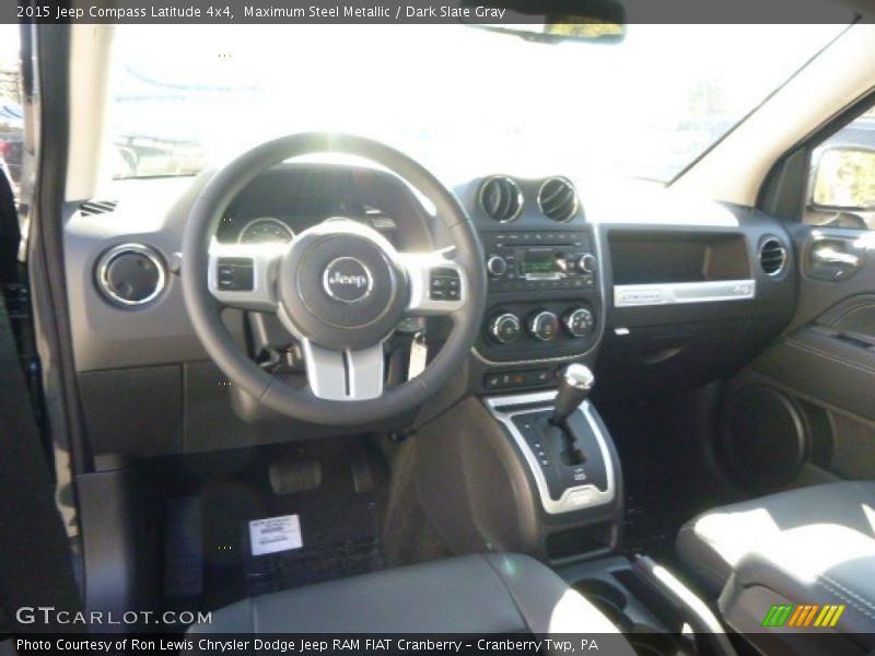 Maximum Steel Metallic / Dark Slate Gray 2015 Jeep Compass Latitude 4x4