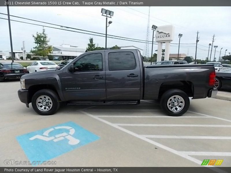 Taupe Gray Metallic / Dark Titanium 2011 Chevrolet Silverado 1500 LS Crew Cab