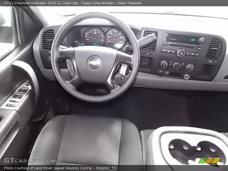 Taupe Gray Metallic / Dark Titanium 2011 Chevrolet Silverado 1500 LS Crew Cab