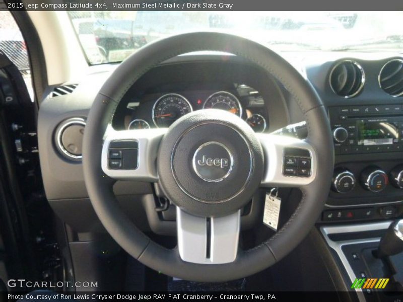Maximum Steel Metallic / Dark Slate Gray 2015 Jeep Compass Latitude 4x4