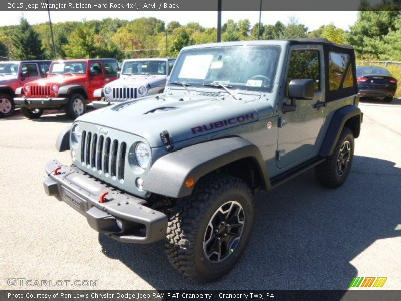 Anvil / Black 2015 Jeep Wrangler Rubicon Hard Rock 4x4