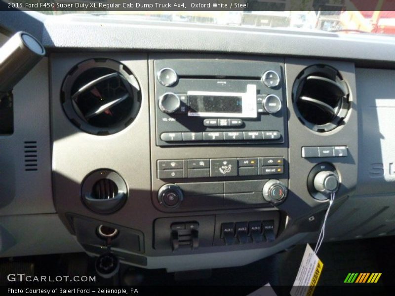 Oxford White / Steel 2015 Ford F450 Super Duty XL Regular Cab Dump Truck 4x4