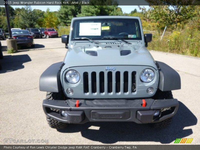 Anvil / Black 2015 Jeep Wrangler Rubicon Hard Rock 4x4