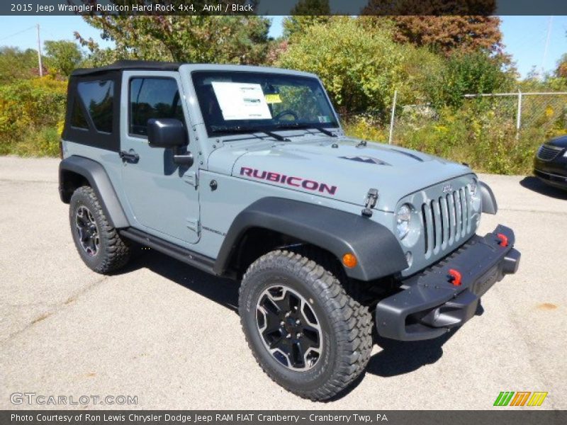 Front 3/4 View of 2015 Wrangler Rubicon Hard Rock 4x4