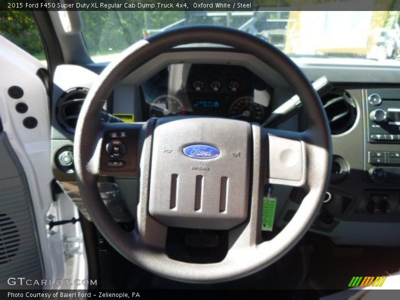 Oxford White / Steel 2015 Ford F450 Super Duty XL Regular Cab Dump Truck 4x4