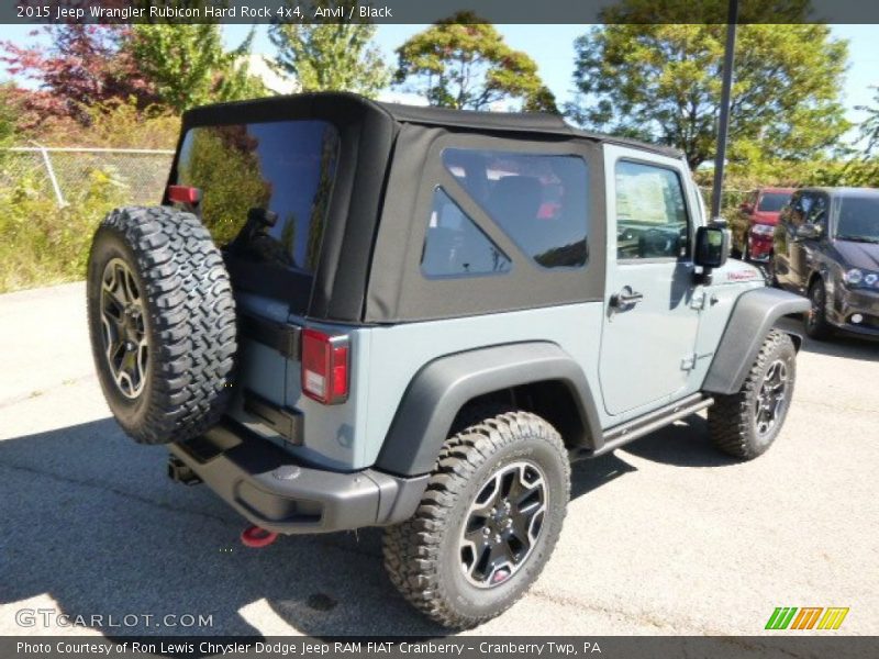 Anvil / Black 2015 Jeep Wrangler Rubicon Hard Rock 4x4