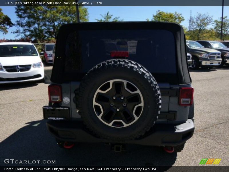 Anvil / Black 2015 Jeep Wrangler Rubicon Hard Rock 4x4