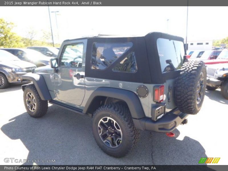 Anvil / Black 2015 Jeep Wrangler Rubicon Hard Rock 4x4