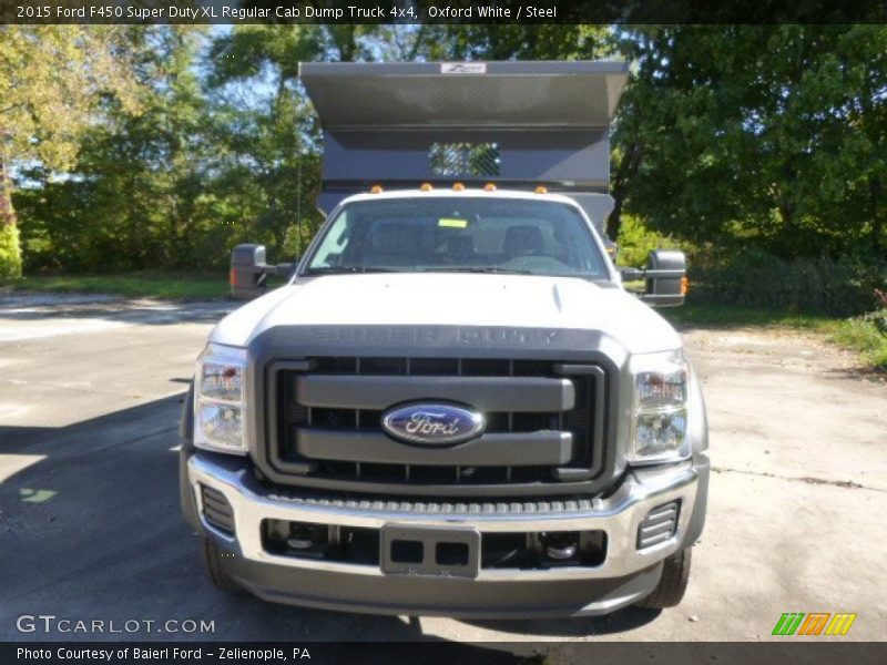 Oxford White / Steel 2015 Ford F450 Super Duty XL Regular Cab Dump Truck 4x4