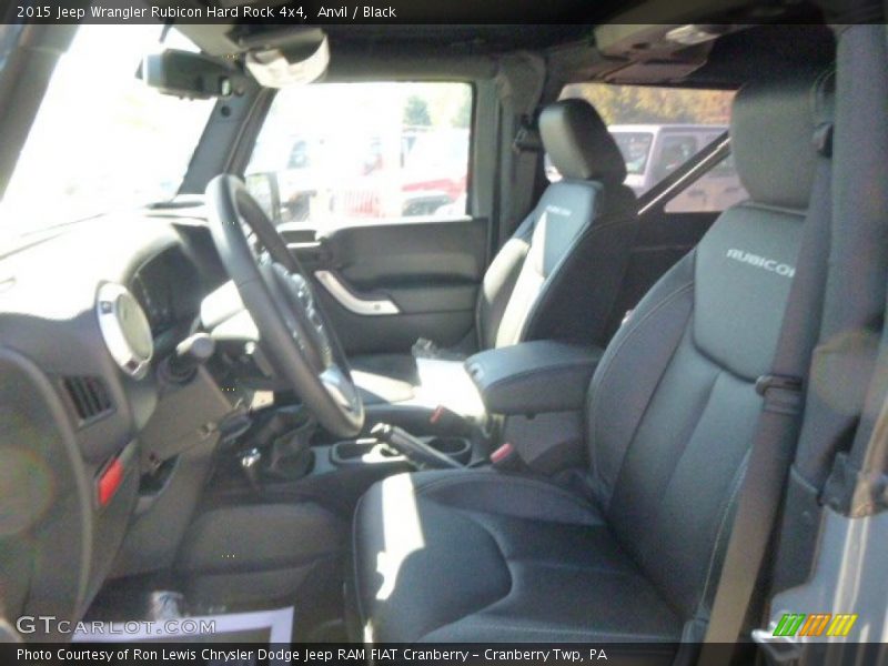 Anvil / Black 2015 Jeep Wrangler Rubicon Hard Rock 4x4