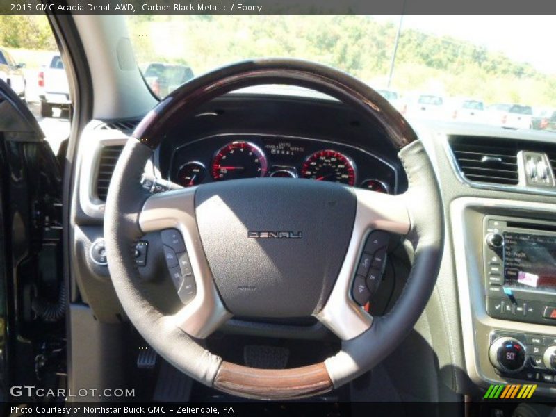 Carbon Black Metallic / Ebony 2015 GMC Acadia Denali AWD