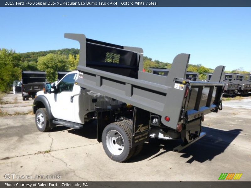 Oxford White / Steel 2015 Ford F450 Super Duty XL Regular Cab Dump Truck 4x4