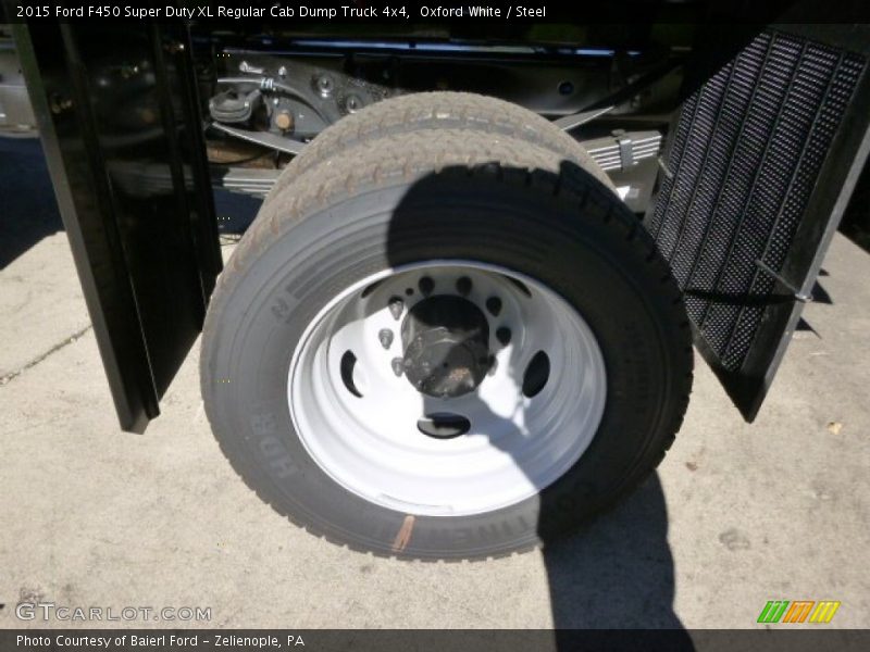 Oxford White / Steel 2015 Ford F450 Super Duty XL Regular Cab Dump Truck 4x4