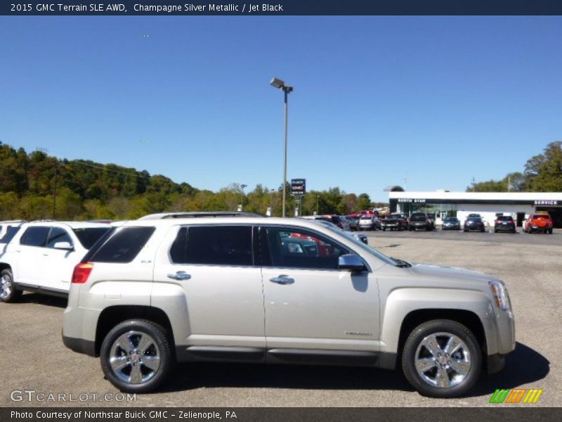 Champagne Silver Metallic / Jet Black 2015 GMC Terrain SLE AWD