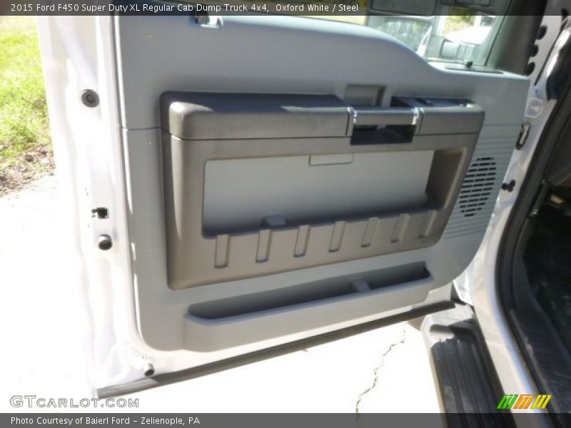 Oxford White / Steel 2015 Ford F450 Super Duty XL Regular Cab Dump Truck 4x4
