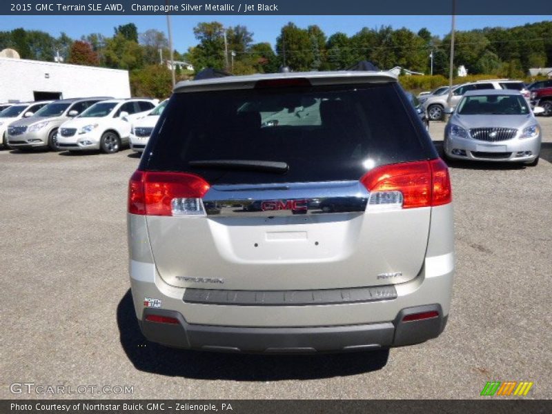 Champagne Silver Metallic / Jet Black 2015 GMC Terrain SLE AWD