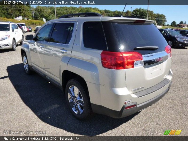 Champagne Silver Metallic / Jet Black 2015 GMC Terrain SLE AWD