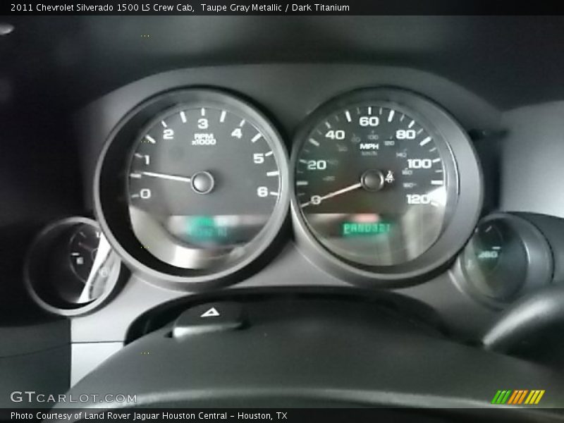 Taupe Gray Metallic / Dark Titanium 2011 Chevrolet Silverado 1500 LS Crew Cab
