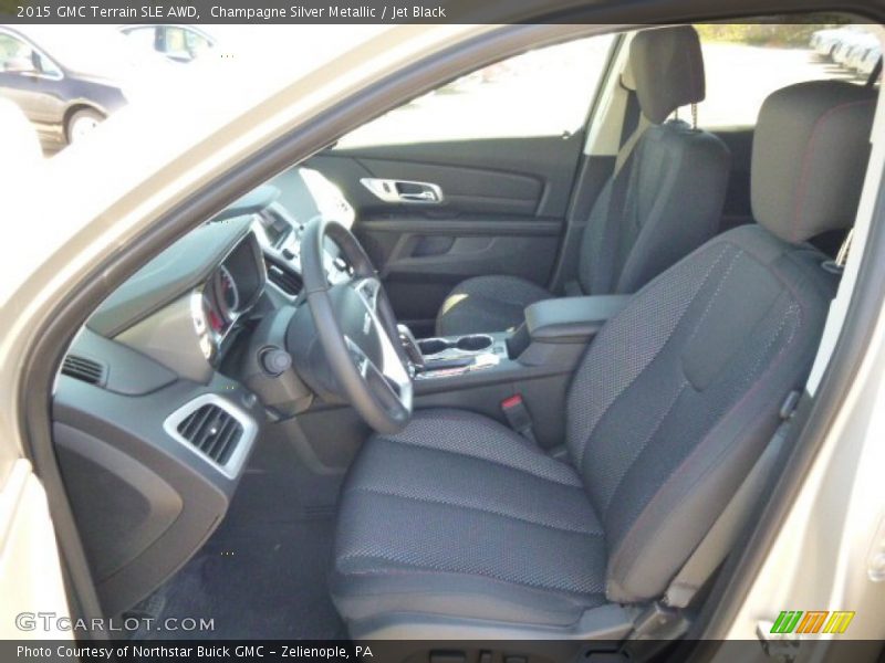 Champagne Silver Metallic / Jet Black 2015 GMC Terrain SLE AWD