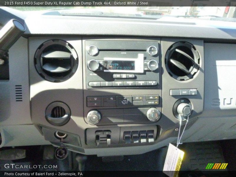 Oxford White / Steel 2015 Ford F450 Super Duty XL Regular Cab Dump Truck 4x4