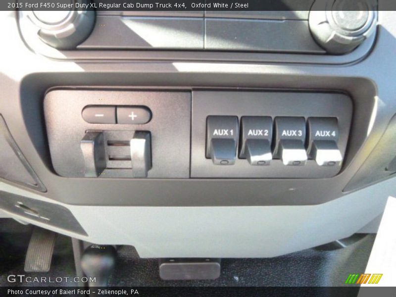 Oxford White / Steel 2015 Ford F450 Super Duty XL Regular Cab Dump Truck 4x4