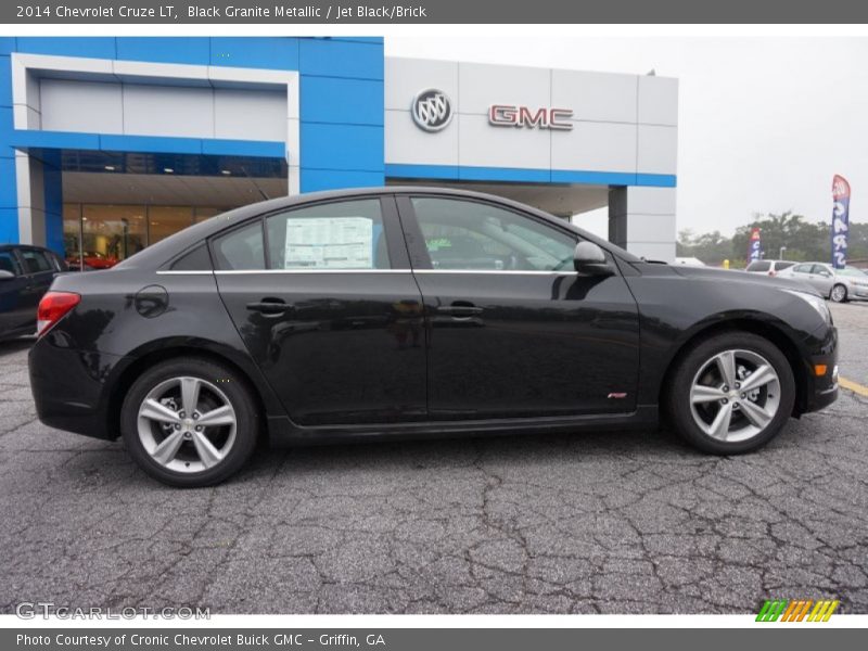 Black Granite Metallic / Jet Black/Brick 2014 Chevrolet Cruze LT
