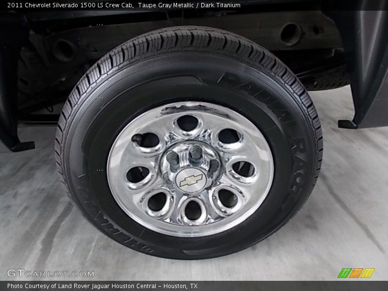 Taupe Gray Metallic / Dark Titanium 2011 Chevrolet Silverado 1500 LS Crew Cab
