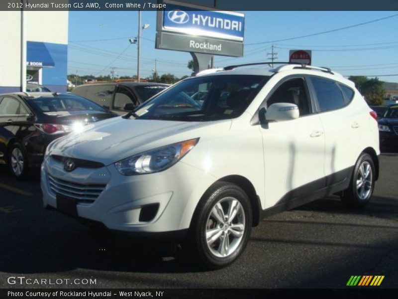 Cotton White / Taupe 2012 Hyundai Tucson GLS AWD