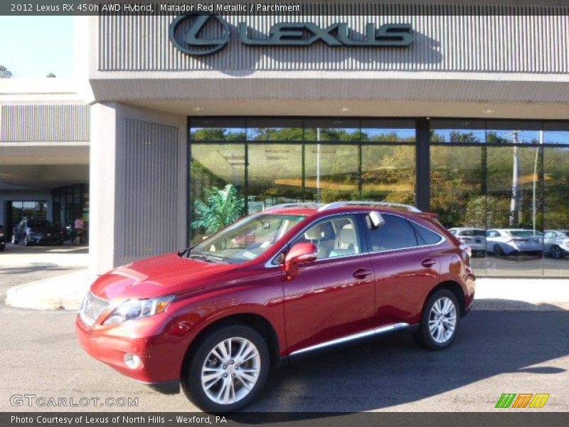 Matador Red Metallic / Parchment 2012 Lexus RX 450h AWD Hybrid