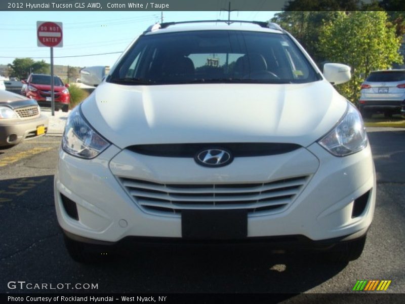 Cotton White / Taupe 2012 Hyundai Tucson GLS AWD