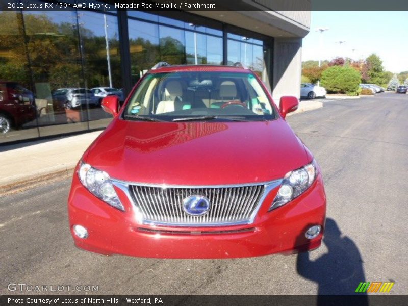 Matador Red Metallic / Parchment 2012 Lexus RX 450h AWD Hybrid