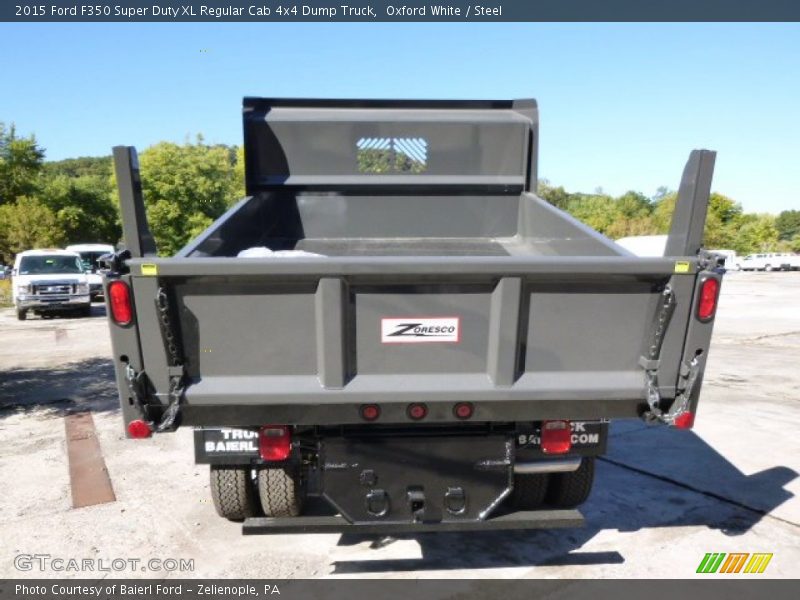 Oxford White / Steel 2015 Ford F350 Super Duty XL Regular Cab 4x4 Dump Truck