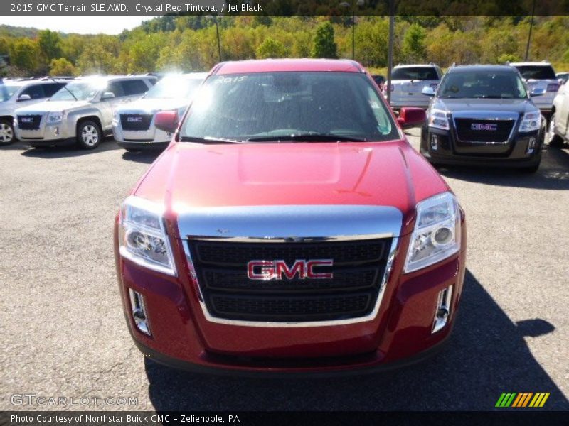 Crystal Red Tintcoat / Jet Black 2015 GMC Terrain SLE AWD