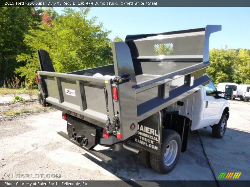 Oxford White / Steel 2015 Ford F350 Super Duty XL Regular Cab 4x4 Dump Truck