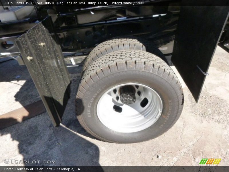 Oxford White / Steel 2015 Ford F350 Super Duty XL Regular Cab 4x4 Dump Truck