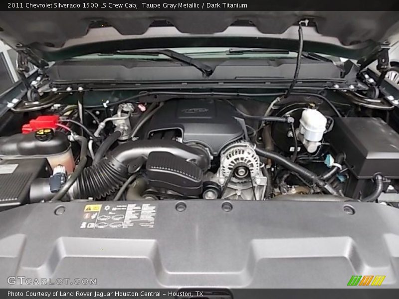 Taupe Gray Metallic / Dark Titanium 2011 Chevrolet Silverado 1500 LS Crew Cab