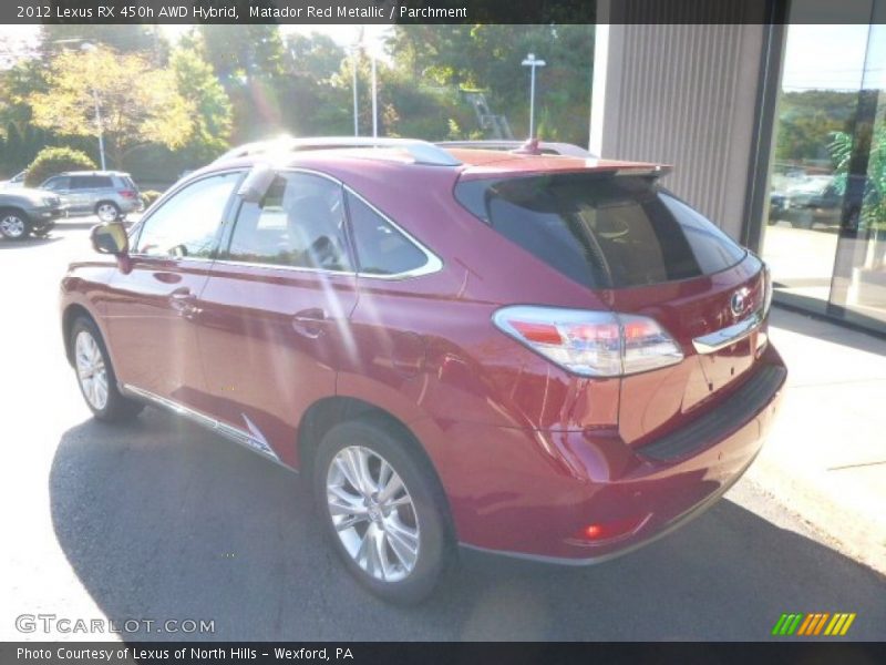 Matador Red Metallic / Parchment 2012 Lexus RX 450h AWD Hybrid